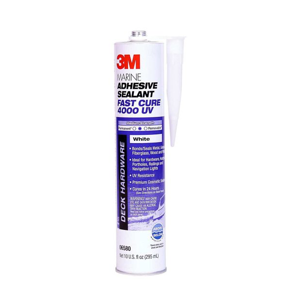 ADHESIVE SEALANT MARINE 3M FAST CURE 4000 UV WHITE 295 ml